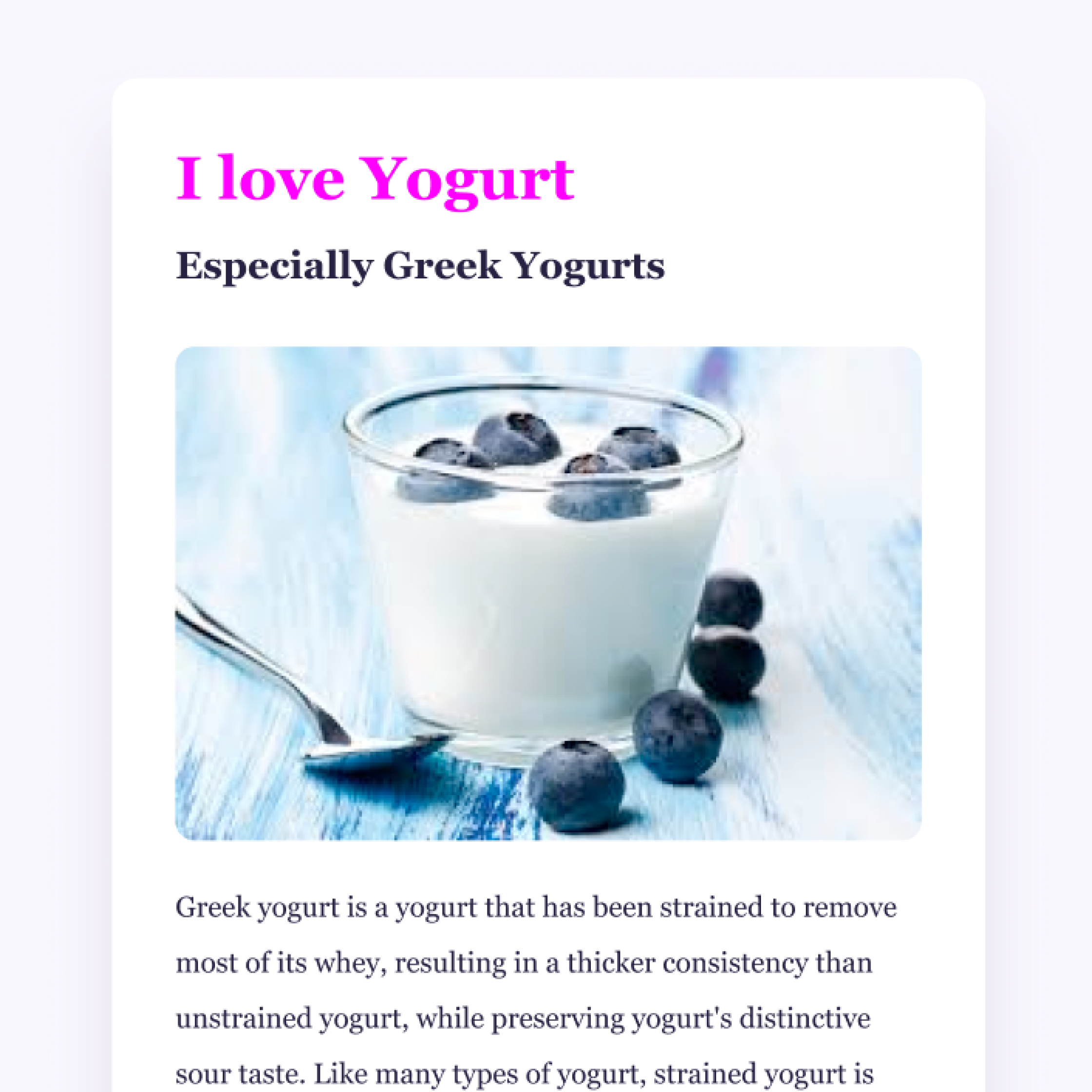 Greek Yogurt